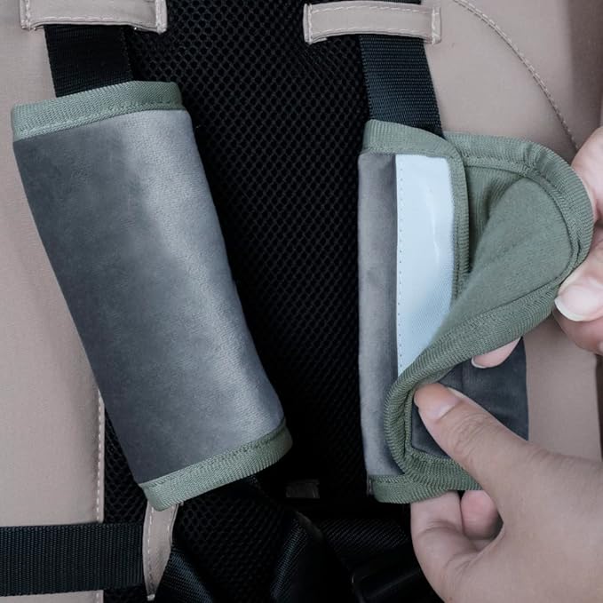 COOLBEBE Upgraded 3-in-1 Babybody Support & Strap Covers Set for Newborn Infant - Extra Soft Car Seat Insert Cushion Pad, Perfect for Carseats, Strollers, Swing-BubblyBeeBaby