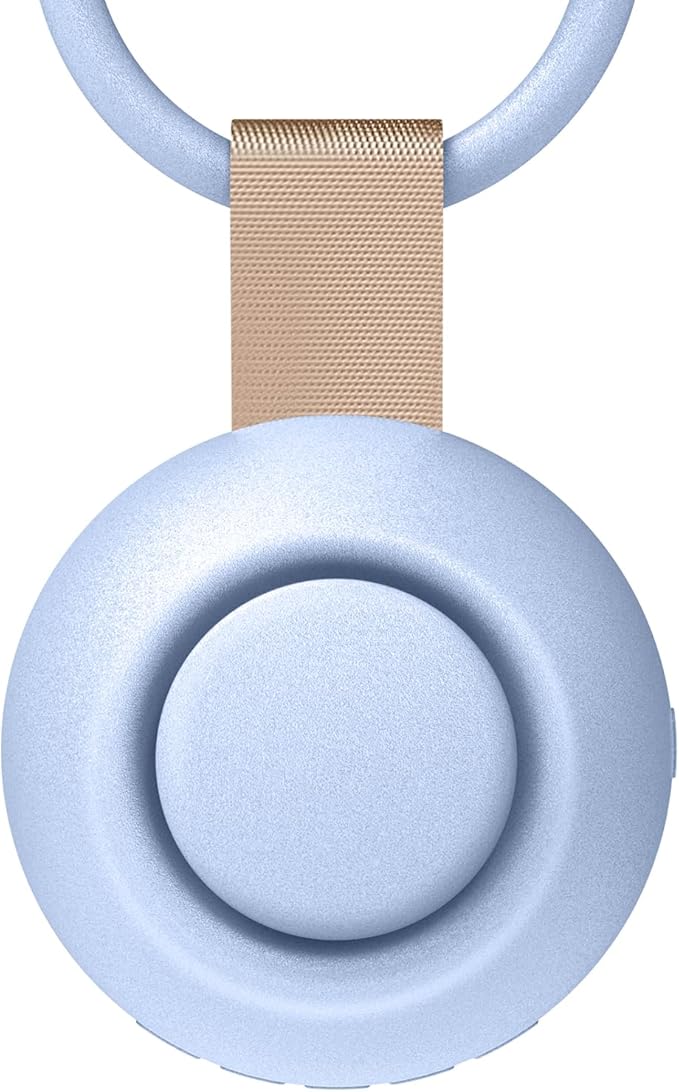 2025 Mom's Choice Awards, Portable Sound Machine for Baby Adult, AI Cry Detection, 18 Soothing Sound, Bluetooth Rechargeable White Noise Machine for Home Office Travel, Nursery Light, Blue-BubblyBeeBaby