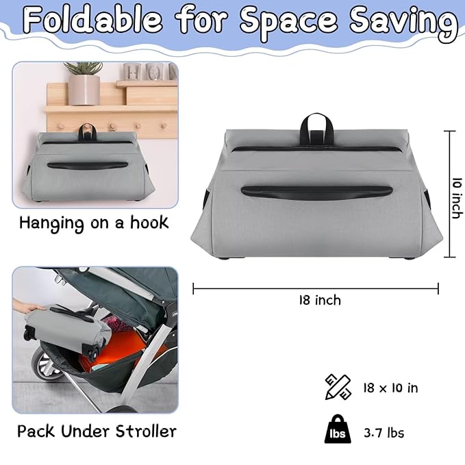 Car Seat Bags for Air Travel Fit Chicco Keyfit 35 and Anti-rebound Bar Base, Fit Doona Car Seat Stroller and Base, Nuna Pipa Travel Bag, Infant Car Seat Bag, Doona Travel Bag-BubblyBeeBaby