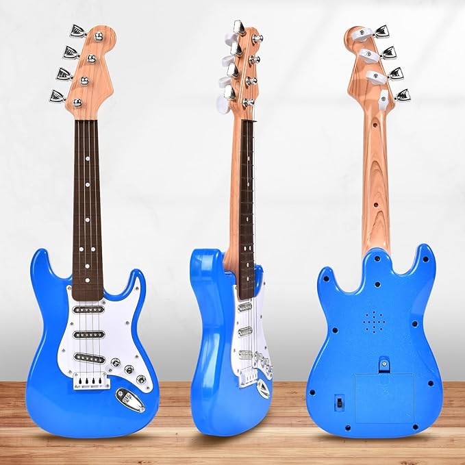 16inch Mini Guitar Toy for Kids and Beginners, Electric Guitar with Strap for Toddlers and Boys and Girls Instrument Toys-BubblyBeeBaby