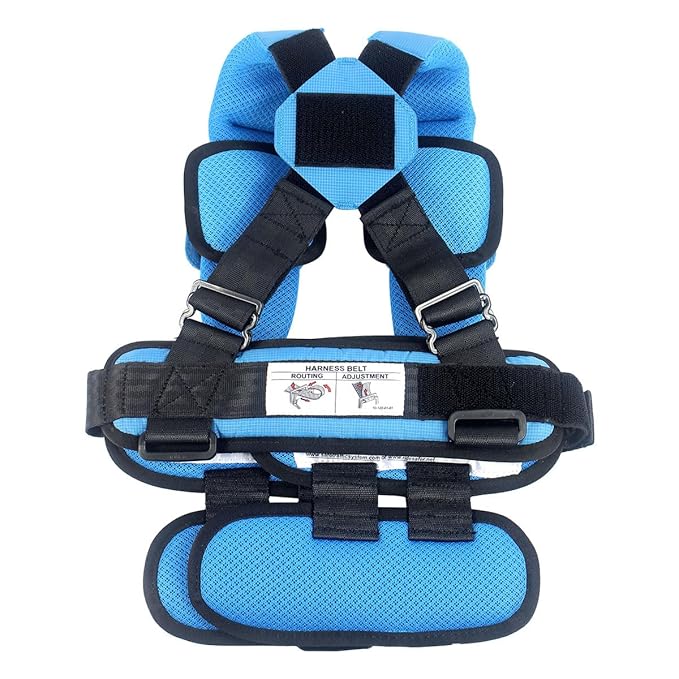 Large Blue, Lightweight, Compact, Portable Car Seat - Perfect for Travel and Everyday Child Safety-BubblyBeeBaby