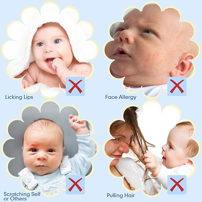 6 Pairs Newborn Baby Mittens No Scratch Gloves Infant Toddler Anti Scratch Essentials Unisex Cotton for 3-9 Months Girls Boys (Gray Series, Cool)-BubblyBeeBaby