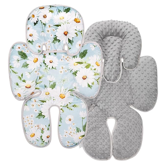 Pea Pod Baby Head Support for Newborn, 2 in 1 Infant Head Body Support for Girls Extra Soft Breathable Cushion Insert-BubblyBeeBaby