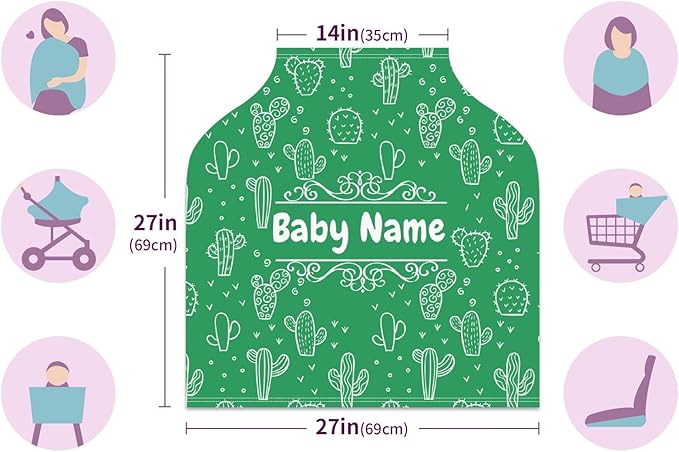 Baby Car Seat Stroller Cover Nursing Cover New Mom Breastfeeding Scarf Soft Stretchy Infant Carrier Cover Car Canopy Coverage-BubblyBeeBaby