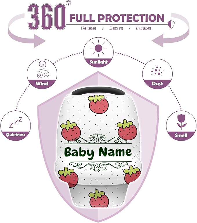 Baby Car Seat Stroller Cover Nursing Cover New Mom Breastfeeding Scarf Soft Stretchy Infant Carrier Cover Car Canopy Coverage-BubblyBeeBaby