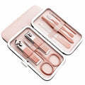 7pcs Manicure Set, Nail Clippers Kit, Stainless Steel Manicure Kit, Nail Clipping Tools Portable Travel Grooming Kit, The Best Gift with Luxurious Case(Rose Gold)