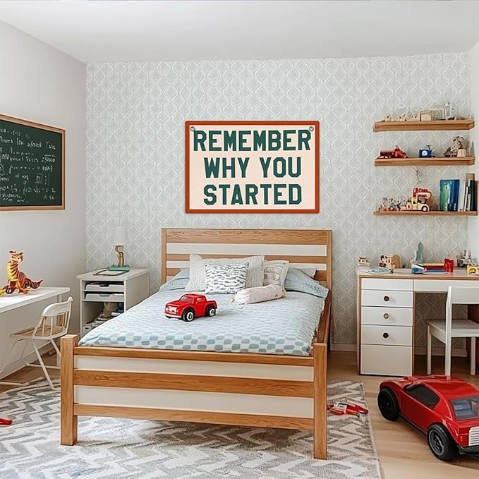 Inspirational Banner, Motivational Wall Decor, Positive Affirmations Wall Hanging, Vintage Banner Flag, Wall Flag Home Living Room Gym Dorm Office Decor, Banner for Room-BubblyBeeBaby