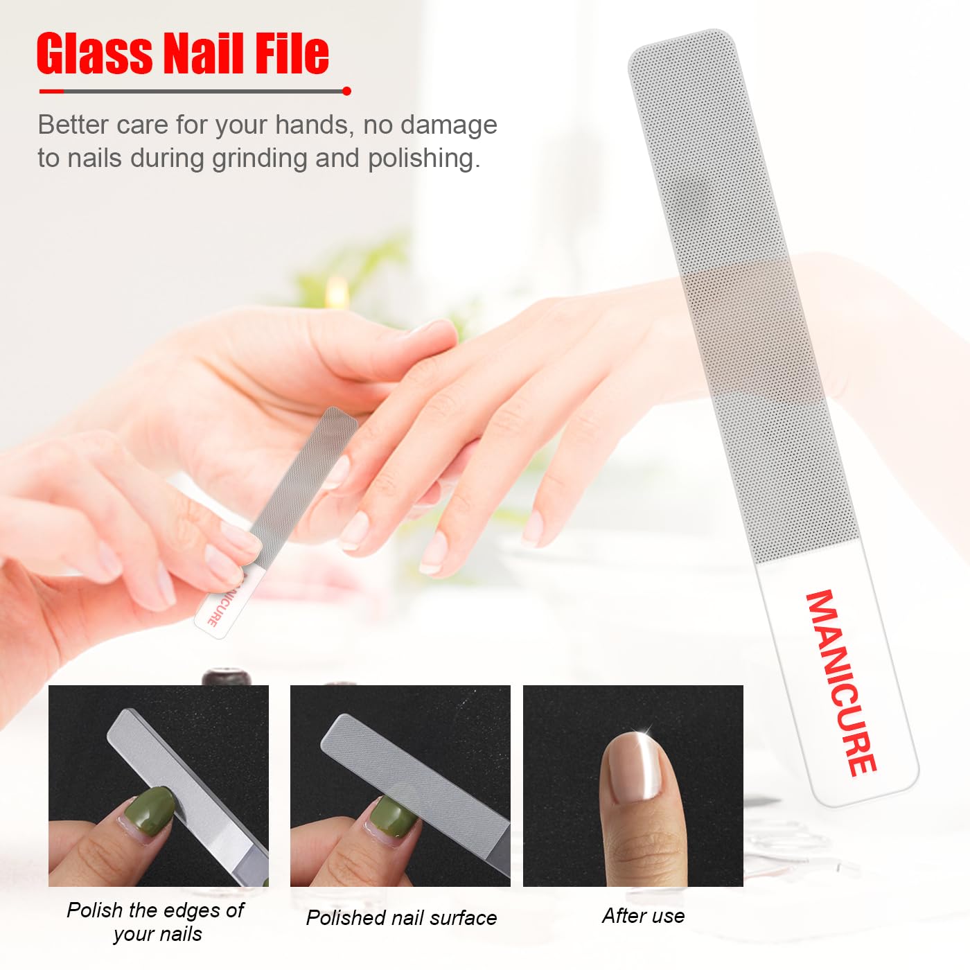 Manicure Set Professional Nail Clippers Pedicure Kit, 16 pcs Stainless Steel Nail Care Tools Grooming Kit with Luxurious Travel Leather Case for Thick Nails Men Women Gift (Red)