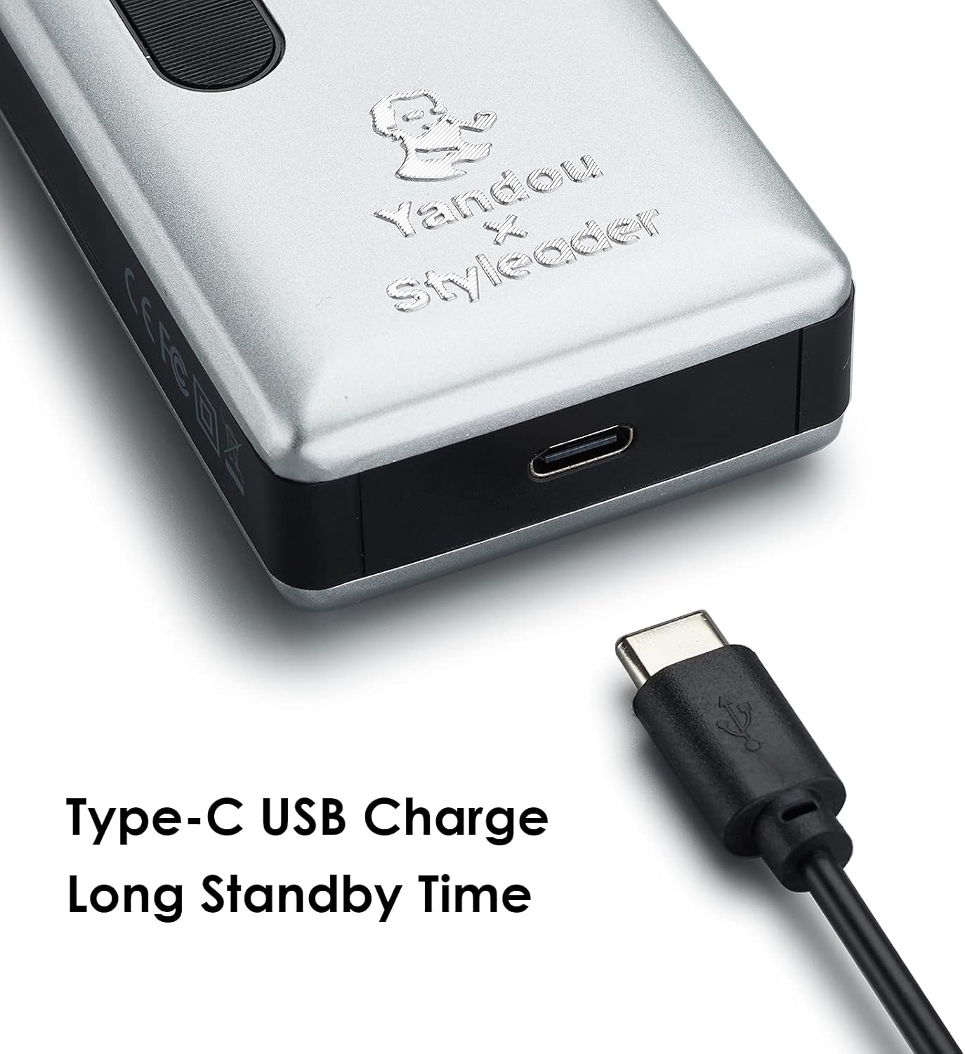 Retro Electric Razors for Men with Beard Trimmer, Rechargeable Mens Gold Foil Shavers, Strong Power (Sliver)