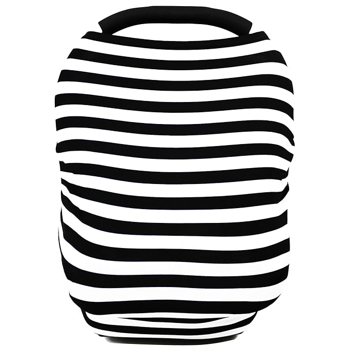 Car Seat Covers High Stretchy- Carseat Canopy for Babies, Multi- use Breastfeeding Covers, Baby Shower Gifts for Boys and Girls-BubblyBeeBaby