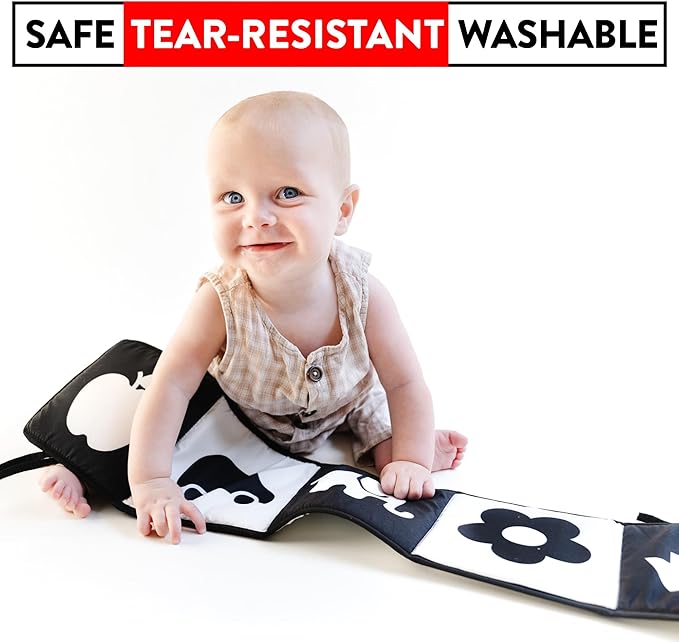 High Contrast Baby Toys for Newborn Black and White Baby Toys Baby Books 0-6 Months High Contrast Baby Book Contrast Toys for Infants 0-6 Months Black and White Books for Newborns-BubblyBeeBaby