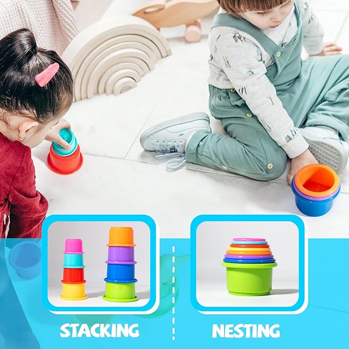 Hely Cancy No Hole Baby Dinosaur Bath Toys for Toddler, Mold Free Kids Bathtub Pool Toys (Dino+Cup)-BubblyBeeBaby