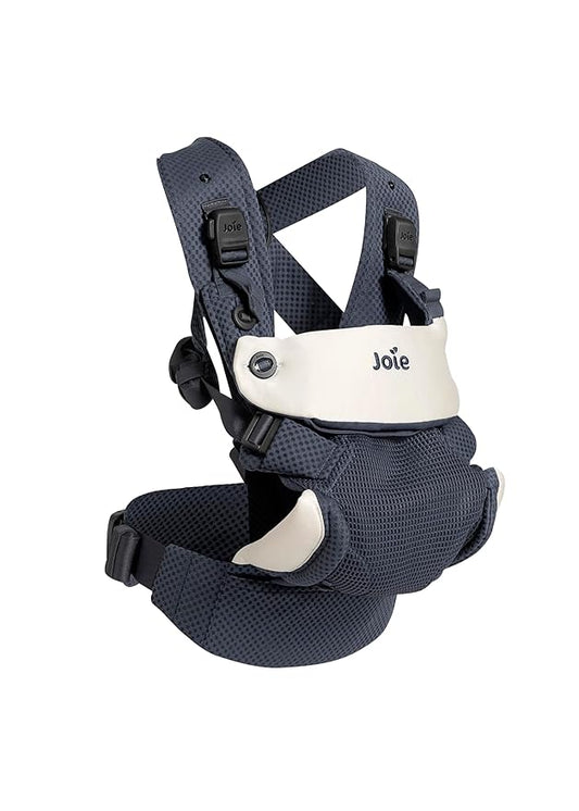 Joie Savvy Lite Air 3-in-1 Baby Carrier – Lightweight, Ergonomic Baby Carrier with 3 Carry Positions, Breathable Fabric, Padded Straps, and Lumbar Support (Indigo)-BubblyBeeBaby