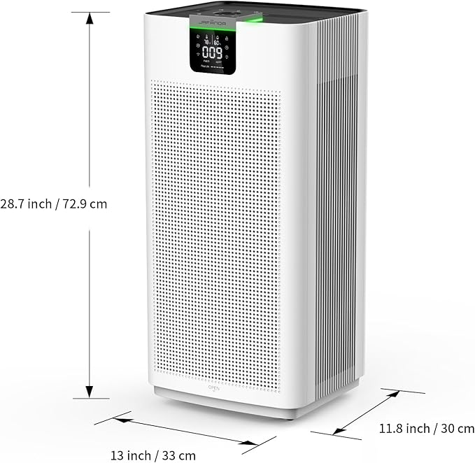 Jafända Air Purifiers for Home Office 4575 ft², APP & Alexa, Ture HEPA 13 Activated Carbon Air Filter, Air Cleaner for Large Room Remove 99.97% Dust Pollen Smoke Pet Dander Allergies Mold Odors VOCs-BubblyBeeBaby