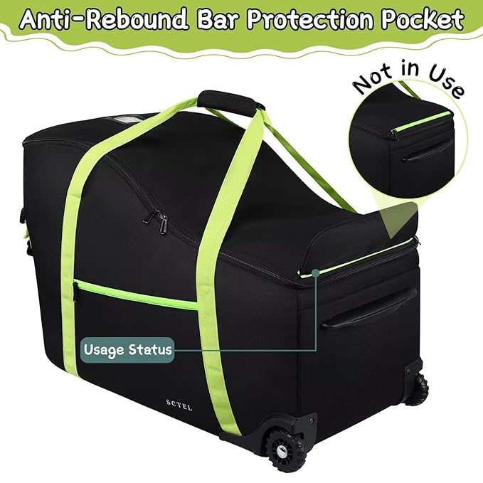 Baby Car Seat Travel Bag Fit Chicco Keyfit 35 and Anti-rebound Bar Base, Doona Car Seat Stroller and Base, Nuna Pipa Travel Bag, Infant Car Seat Bags for Air Travel, Doona Travel Bag-BubblyBeeBaby