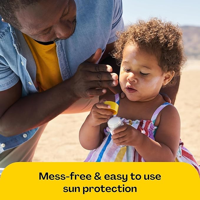 Hello Bello Mineral SPF 50 Face & Body Sunscreen Stick, Water Resistant and Reef Friendly Roll On Sun Protection, 1oz-BubblyBeeBaby