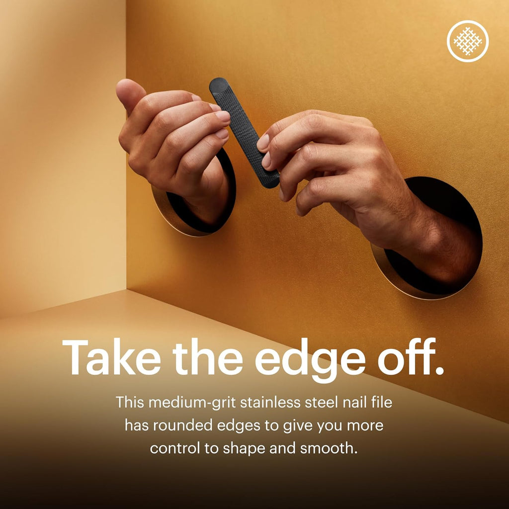 MANSCAPED® Shears 3.0, 5-Piece Precision Men’s Nail Grooming Travel Kit, Stainless Steel Manicure Set with Fingernail & Toenail Clippers, Nail File, Slant Tip Tweezers, Cuticle Scissors, Travel Case