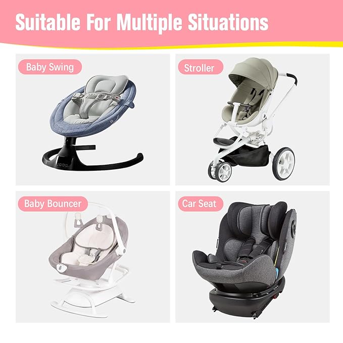 KAKIBLIN Baby Travel Pillow, Pillow for Head and Neck, Upgraded Baby Neck Support Pillow for Car Seat,Pushchair,Travel (Bear)-BubblyBeeBaby