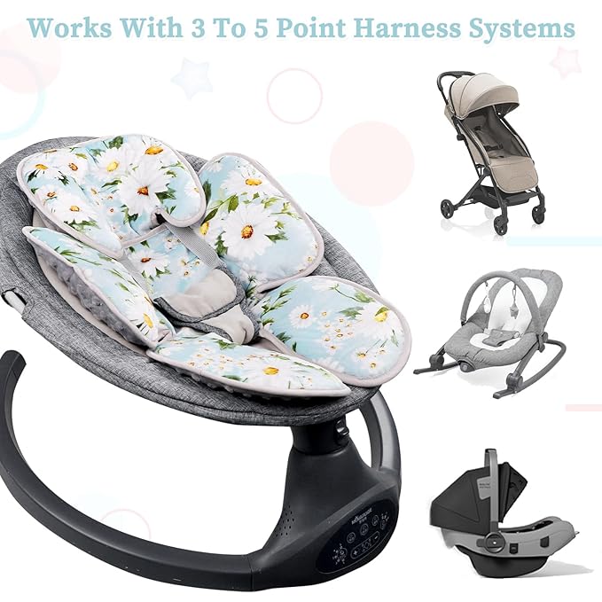 Pea Pod Baby Head Support for Newborn, 2 in 1 Infant Head Body Support for Girls Extra Soft Breathable Cushion Insert-BubblyBeeBaby