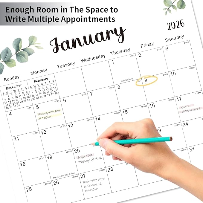 2025-2026 Magnetic Fridge Calendar 18 Monthly Magnetic Calendar for Refrigerator 2025-2026 Wall Calendar Planner Runs from June 2025 Until November 2026 Easy Organizing Markers Tearable (Nature)-BubblyBeeBaby