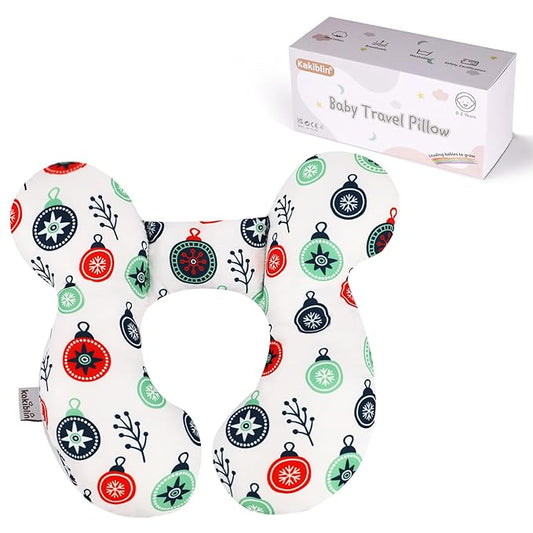 KAKIBLIN Baby Travel Pillow for Head and Neck, Upgraded Baby Support Pillow, Baby Neck Pillows for Car Seat,Pushchair,Travel,(Cross)-BubblyBeeBaby