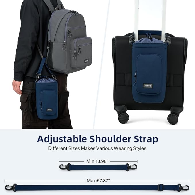 Insulated Water Bottle Carrier Bag with Strap Phone Pocket for 25/32/40/64 oz Tumbler Cup, Water Bottle Holder-BubblyBeeBaby