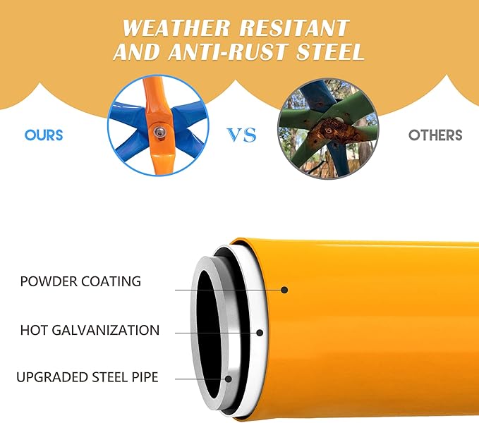 JAXPETY 10 FT Climbing Dome, Toddler Outdoor Climbing Toys, Kids Jungle Gym for Backyard, Playground Doorway Geometric Dome for Kids 8-12 Climber, Metal Outside Climbing Gym, Capacity 500 Lbs-BubblyBeeBaby