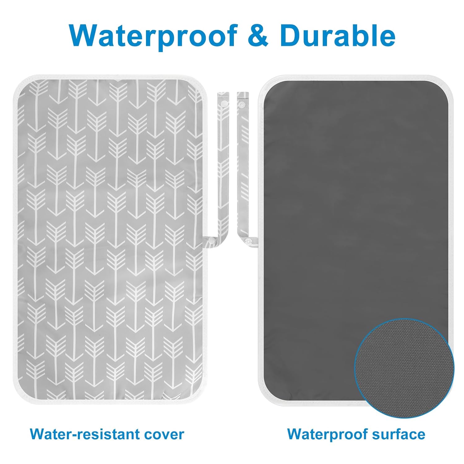 Accmor Portable Diaper Changing Pad, Waterproof Foldable Baby Changing Mat for Travel, Baby Essentials Shower Registry Gifts