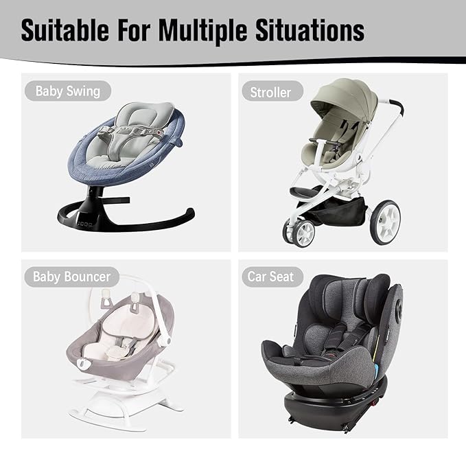 KAKIBLIN Baby Neck Pillow, Baby Head Pillow, Upgraded Travel Support Pillow for Carseat, Neck Support for Car Seat,Pushchair (Snail)-BubblyBeeBaby