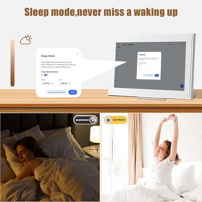 15.6-inch Wall Digital Calendar,2025 Smart WiFi Calendar & Chore Chart,Full HD Touchscreen Interactive Display for Family Schedules-Wall/Desk Mountable Planner,Meeting Reminders & Deadline Tracking-BubblyBeeBaby