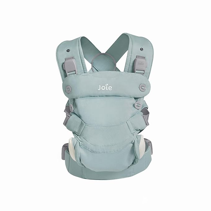 Joie Savvy lite 3-in-1 Baby Carrier – Lightweight, Ergonomic Baby Carrier with 3 Carry Positions, Padded Straps, and Lumbar Support (Mineral)-BubblyBeeBaby