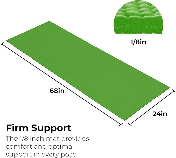 Hello Fit 10-Pack Yoga Mat, 68" x 24" Non Slip Exercise Mat, 4mm Thick Gym Mat for Fitness and Stretching, Bulk Non Toxic Yoga Mats for Schools and Studios-BubblyBeeBaby