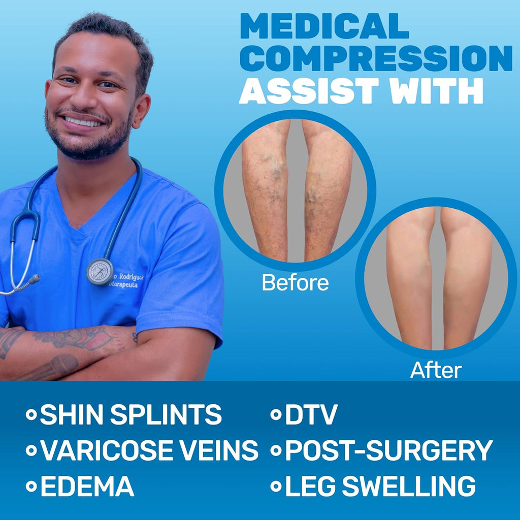 (3 Pairs - Closed Toe) Made in USA - Sheer Compression Socks for Women 15-20mmHg - Compression Stockings for Varicose Veins Circulation, Thrombosis, Embolism - Nude, Medium - A101NU2-3