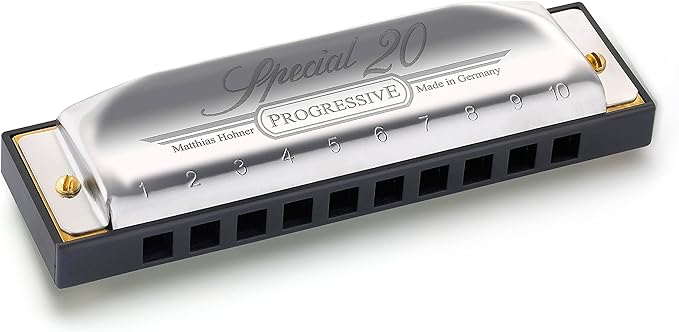 Hohner Special 20 Harmonica - Key of E Bundle with Case, Pouch, Online Manual, and Austin Bazaar Polishing Cloth-BubblyBeeBaby