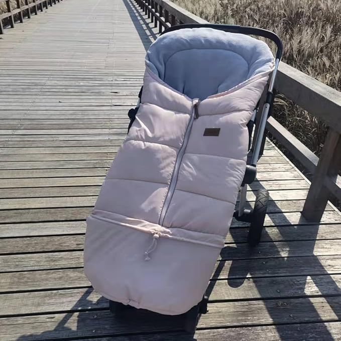 Length Ajustable Waterproof Stroller Winter Cover for All Stroller, XL,Good for Infant to Y5 pre-School Kids-BubblyBeeBaby