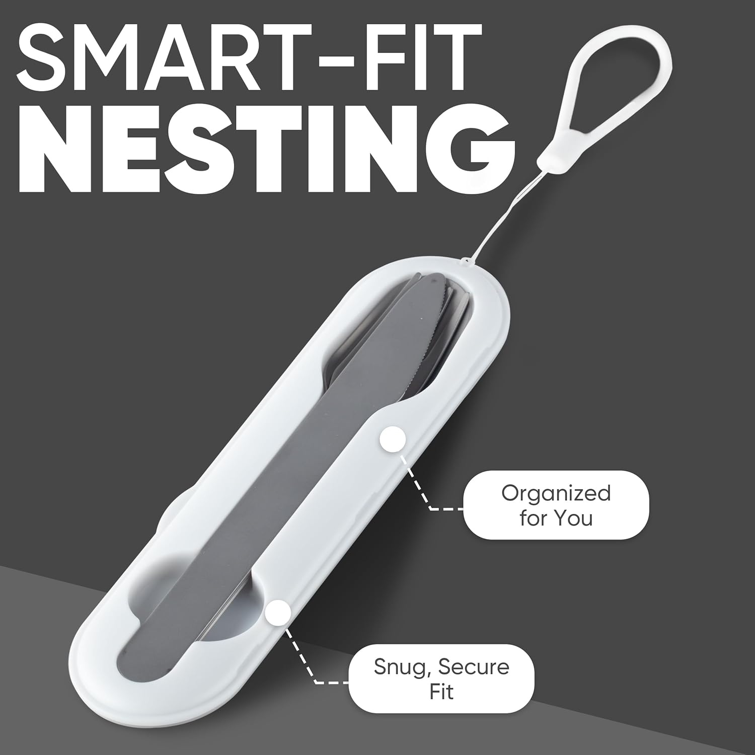 Felix - Compact Portable stainless steel Cutlery set with case | Pocket Utensil set | Travel Utensils with case | Camping| Utensils set for Lunch box| Utility cutlery set | Portable Silverware