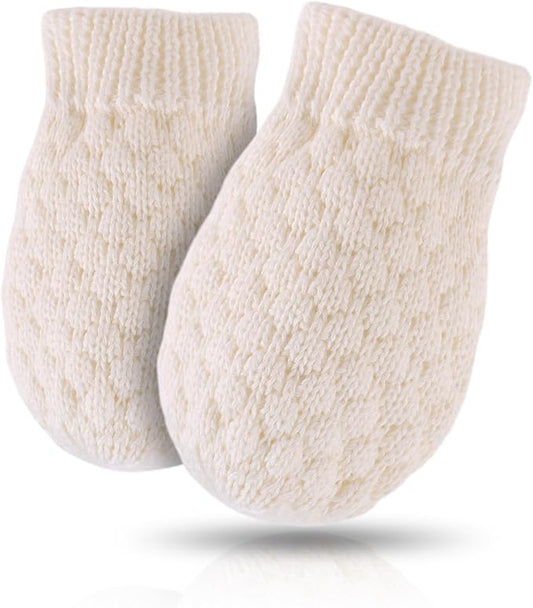 Baby Knit Mittens Toddler Boys Girls Gloves Winter Infant Newborn No Scratch Mitten 0-3 Years-BubblyBeeBaby
