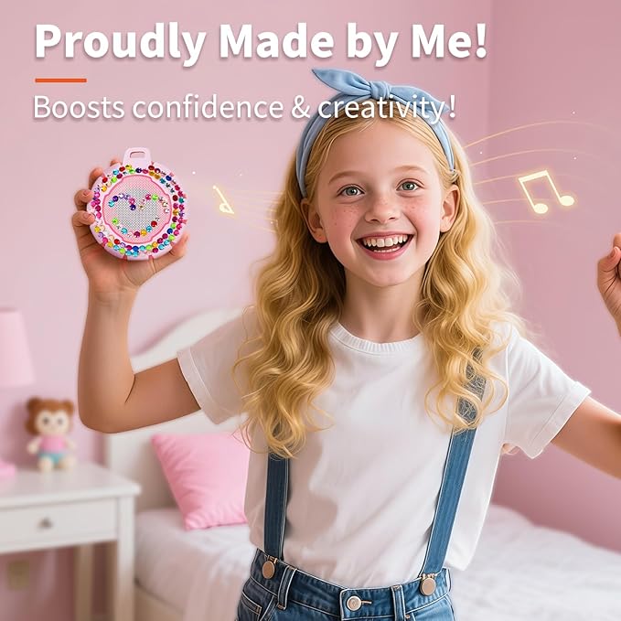 HEYSONG Bluetooth Shower Speaker + DIY Diamond Stickers – Great Gift for Girls-BubblyBeeBaby