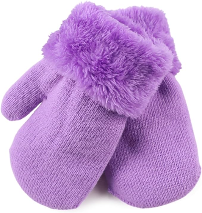PESAAT Baby Girl Mittens Fleece Toddler Boy Mittens Warm Kids Winter Gloves Unisex Cold Weather Baby Gloves-BubblyBeeBaby