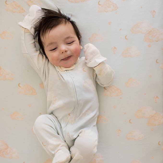 Burt's Bees Baby Baby Girls' Mittens, No-Scratch Mitts, 100% Organic Cotton, Set of 3-BubblyBeeBaby