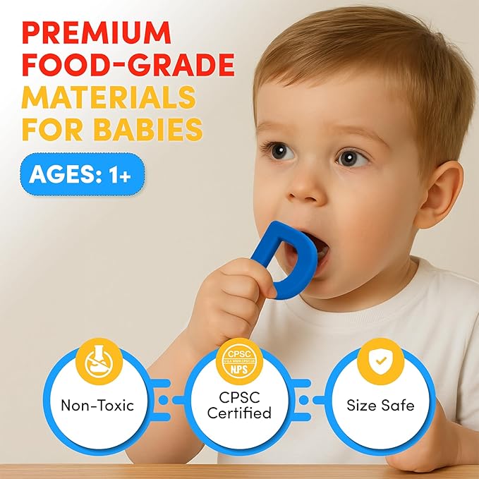 JoyCat Silicone Alphabet Magnetic Letters, 26 Uppercase ABC Fridge Magnets for Toddlers 1-3 & Kids, Baby Learning Refrigerator Toy Set, Preschool Birthday Gifts for Boys & Girls (Vibrant Color)-BubblyBeeBaby