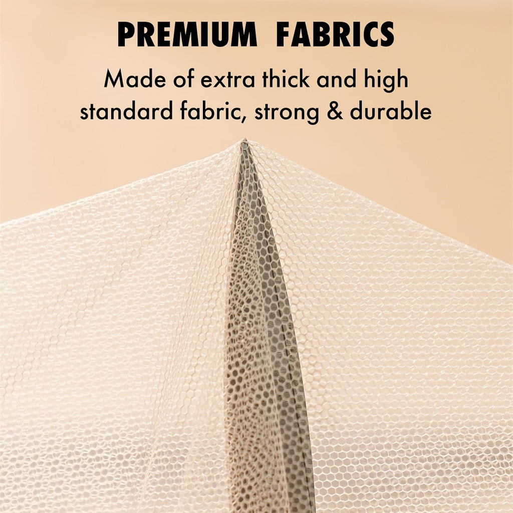 Pop-Up Mosquito Net Tent Wide Roof,Portable Folding Design with Bottom for Bedroom Yard Outdoor Camping Fishing Hiking Trip,Baby Toddler Bed Protection,Easy to Install,King Size