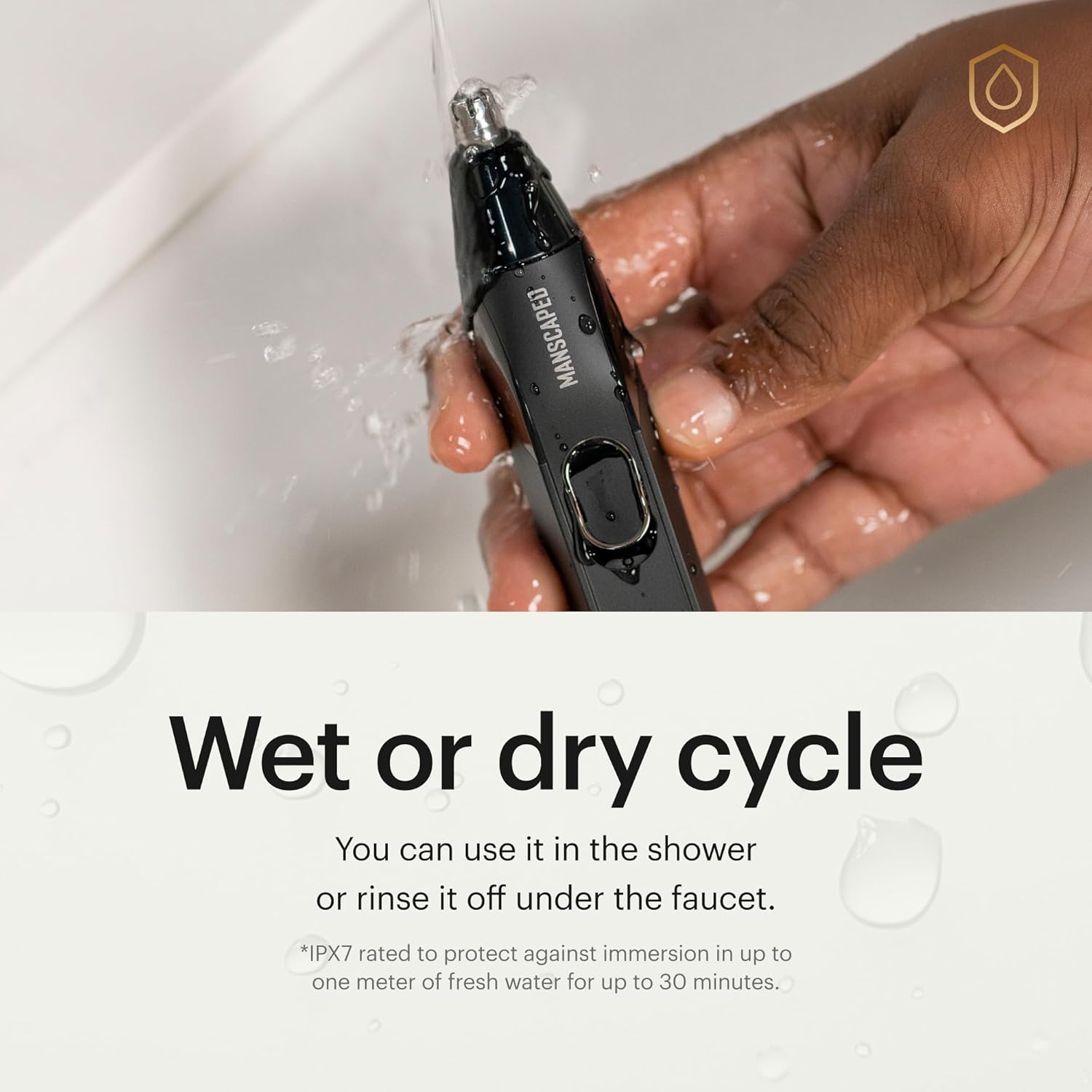 MANSCAPED® The Weed Whacker® 2.0 Electric Nose & Ear Hair Trimmer – 7,000 RPM Precision Tool with Rechargeable Battery, Wet/Dry, Easy to Clean, Improved Stainless Steel Replaceable Blade