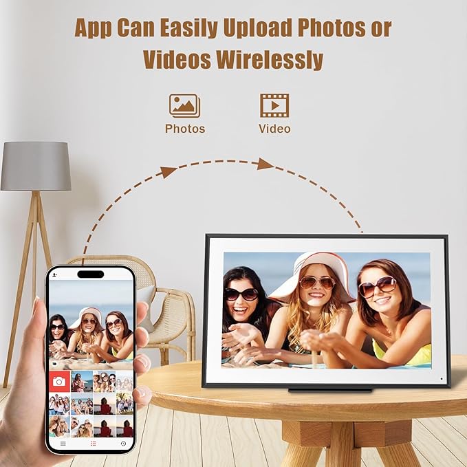 15.6 inch Wall Planner Digital Calendar Electronic Calendar Chore Chart,2025 Smart Touchscreen Full HD Interactive Display for Family Schedules,Wall/Desk Mountable for Seamless Scheduling/Organizing-BubblyBeeBaby