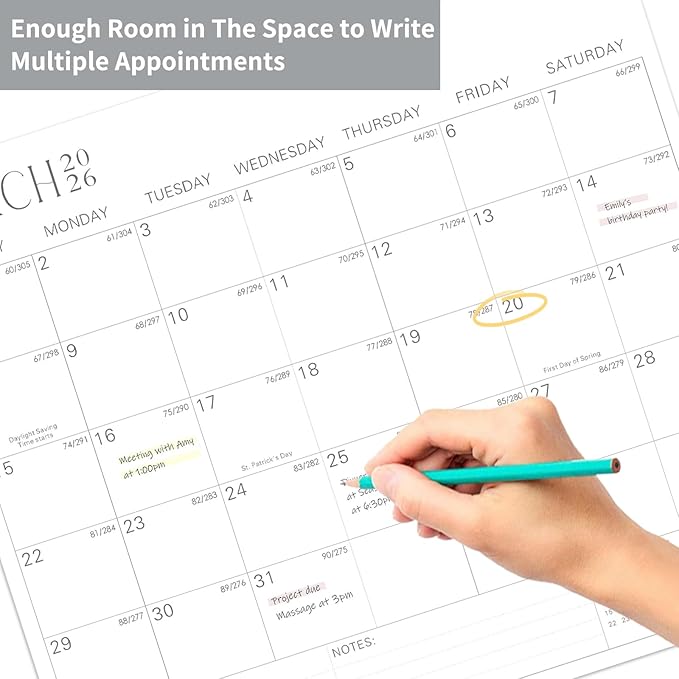 2025-2027 Magnetic Fridge Calendar 21 Monthly Magnetic Calendar for Refrigerator Planner Runs from October 2025 Until June 2027 Easy Organizing Markers Tearable (Simplicity)-BubblyBeeBaby