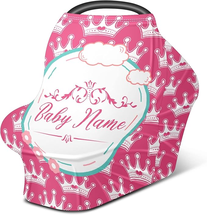 Baby Car Seat Stroller Cover Nursing Cover New Mom Breastfeeding Scarf Soft Stretchy Infant Carrier Cover Car Canopy Coverage-BubblyBeeBaby