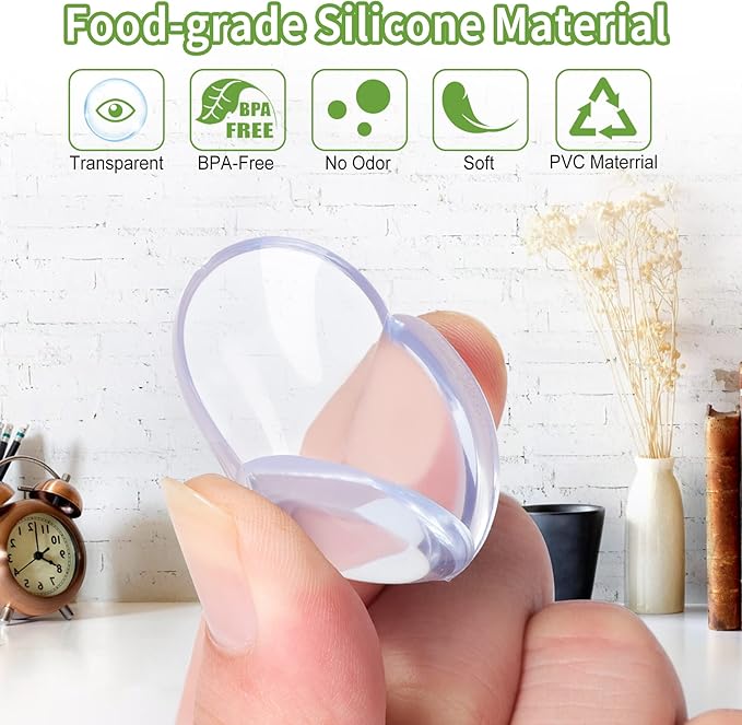 18 Pack Corner Protector for Baby: Baby Proofing Safety Corner Clear Furniture Tablet Corner Protection| Protectors Guards, Furniture Corner Guard Baby Proof Bumper & Cushion to Cover Sharp Furniture-BubblyBeeBaby