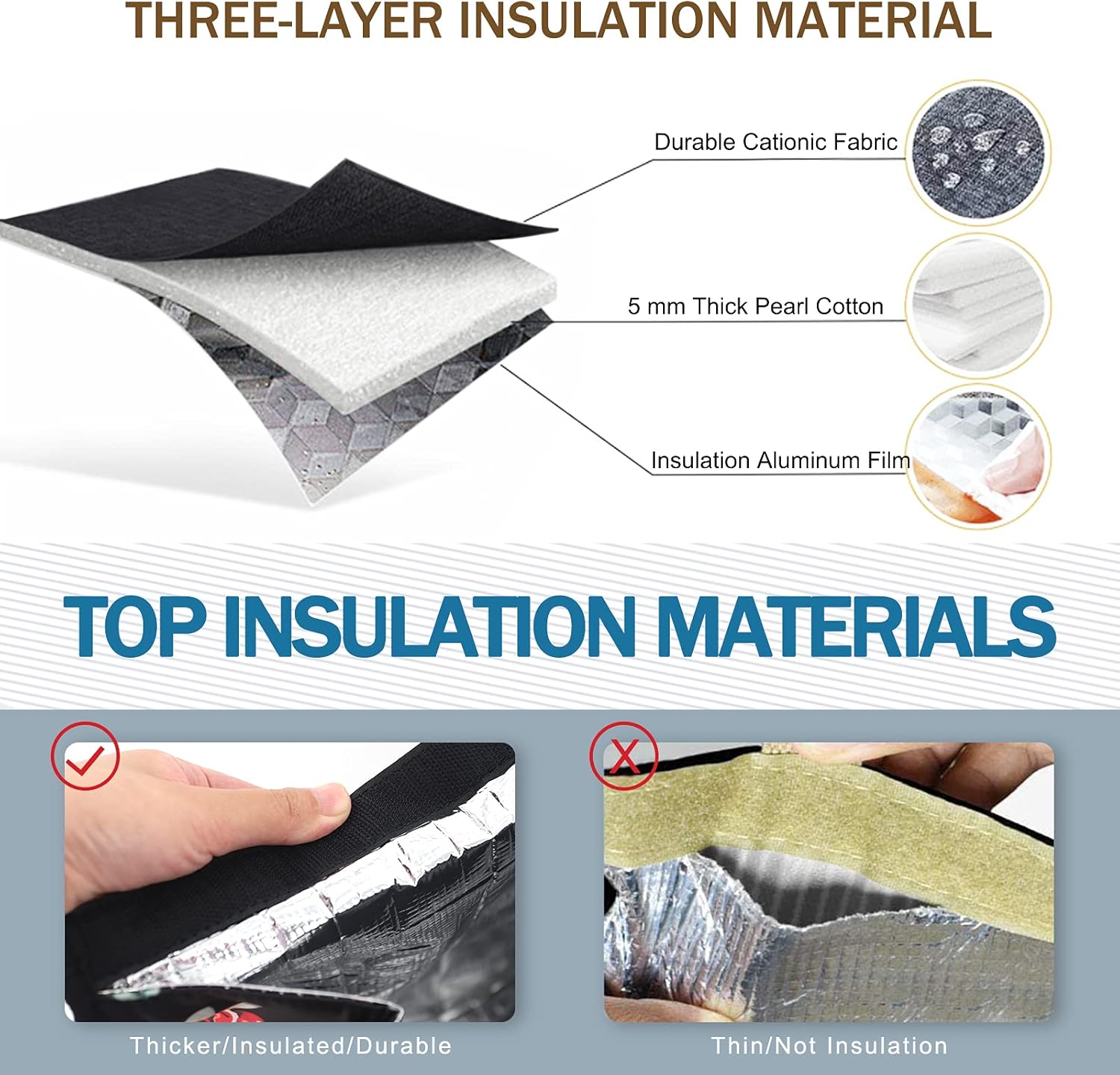 Lunch Bags for Women Insulated Reusable Lunch Tote with Internal Pocket, Lunch Tote bag for Work (Flower)