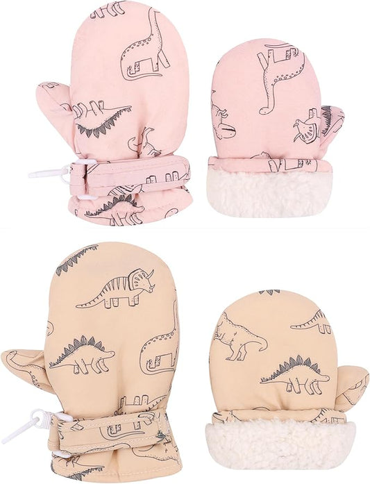 Toddler Gloves Kids Mittens Winter Warm Lined Fleece Gloves Waterproof Snow Baby Mitten for Boys Girls-BubblyBeeBaby