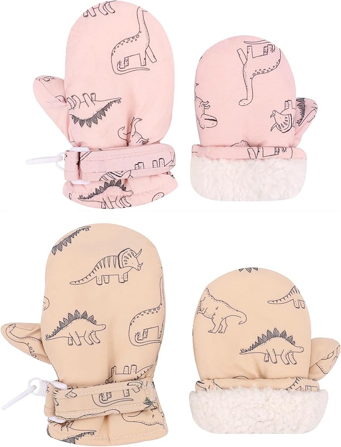 Toddler Gloves Kids Mittens Winter Warm Lined Fleece Gloves Waterproof Snow Baby Mitten for Boys Girls-BubblyBeeBaby